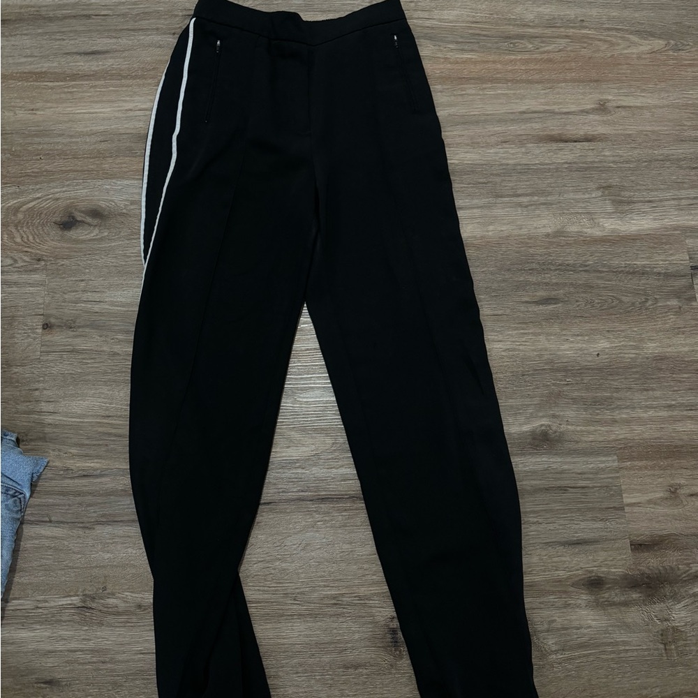 Stripe black pants